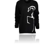 HORSE (BLACK) LONG SLEEVE T SHIRT