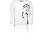 HORSE(WHITE)LONG SLEEVE T SHIRT
